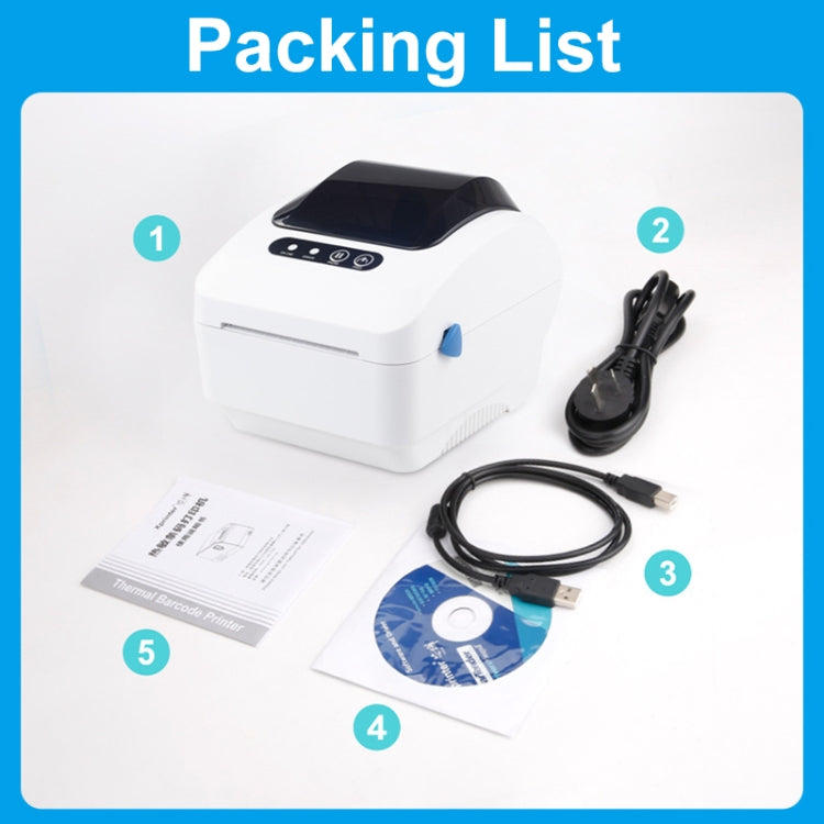 Xprinter XP-320B 80mm Thermal Barcode Supermarket Cashier Label Printer, USB, USB+Bluetooth