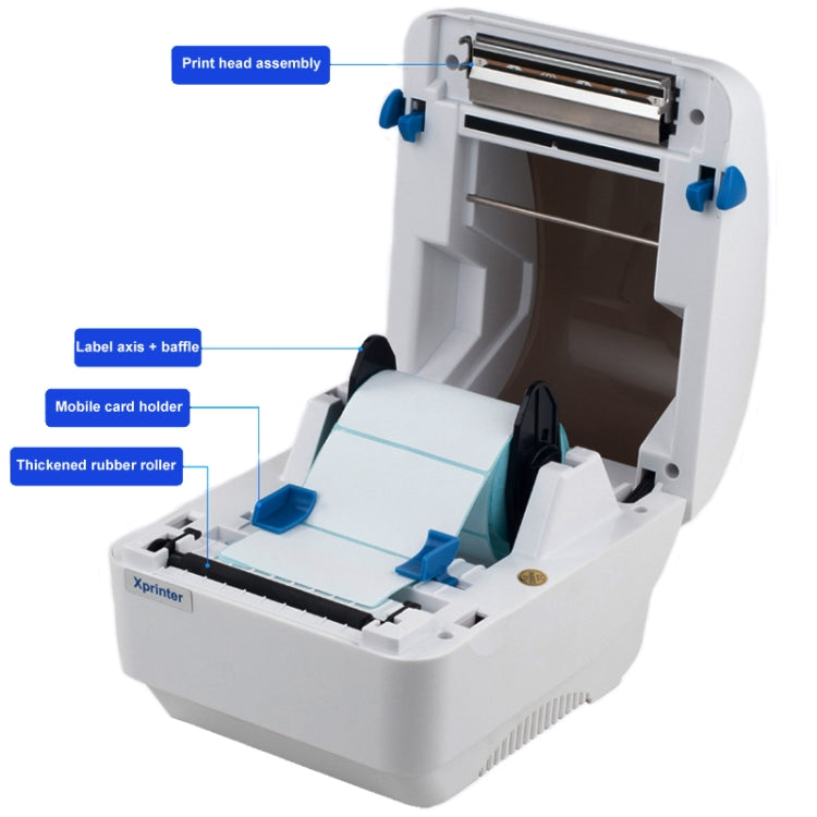 Xprinter XP-320B 80mm Thermal Barcode Supermarket Cashier Label Printer, USB, USB+Bluetooth
