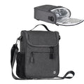 Rhinowalk RK18995 Large-capacity Aluminum Film Insulation Bicycle Head Bag with Rain Cover, Gray, Black