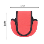 Water Drop-Shaped Fishing Wheel Protective Case Neoprene Fish Wheel Bag, Black, Red, Blue, Orange, Green