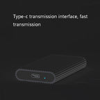 Blueendless M3T MSATA Mobile Hard Disk Box TYPE-C Transfer USB3.1 Notebook Solid Hard Disk Box, Blueendless