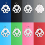 2 PCS HYC-09 Dog Paw Bluetooth Anti-Lost Device Pet Tracking Locator Keychain Smart Search Two-Way Alarm, Dog Paw White, Dog Paw Light Blue, Dog Paw Green, Dog Paw Pink, Dog Paw Red, Dog Paw Dark Blue, Dog Paw Dark Gray, Dog Paw Black