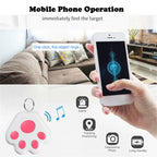 2 PCS HYC-09 Dog Paw Bluetooth Anti-Lost Device Pet Tracking Locator Keychain Smart Search Two-Way Alarm, Dog Paw White, Dog Paw Light Blue, Dog Paw Green, Dog Paw Pink, Dog Paw Red, Dog Paw Dark Blue, Dog Paw Dark Gray, Dog Paw Black