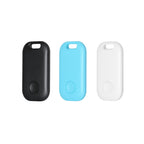 2 PCS S6 Square Bluetooth Anti-Lost Device Key Luggage Tracking Device Two-Way Alarm, Black, White, Blue