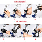SAHOO Bicycle Anti-Theft Lock Mountain Bike Fixed Folding Lock Chain Lock Creative Hamburger Lock, SAHOO