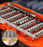 Obadun 9800 58 in 1 Screwdriver Set Manual CRV Batch Mobile Phone Disassembly Glasses Repair Tool, Obadun 9800(Orange)