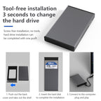 Blueendless 2.5 inch Mobile Hard Disk Box SATA Serial Port USB3.0 Free Tool SSD, Style:, MR23F -A Port, MR23F-C Port, MR23G -A Port, MR23G-C Port