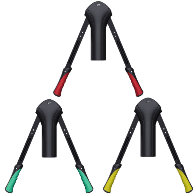 Home Fitness Adjustable Arm Machine Chest Muscle Arm Exercise Grip Machine with LCD Display, Dynamic Red, Peacock Green, Lemon Yellow