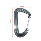 AD802U 8cm Aluminum Alloy Mountaineering D-Shaped Spring Safety Hook, Color Random Delivery, AD802U