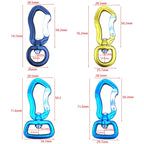 Rotating Ring Light Aluminum Alloy Mountaineering Hiking Fitness Pet Traction Safety Hook, Color and Style Random Delivery, AD504C