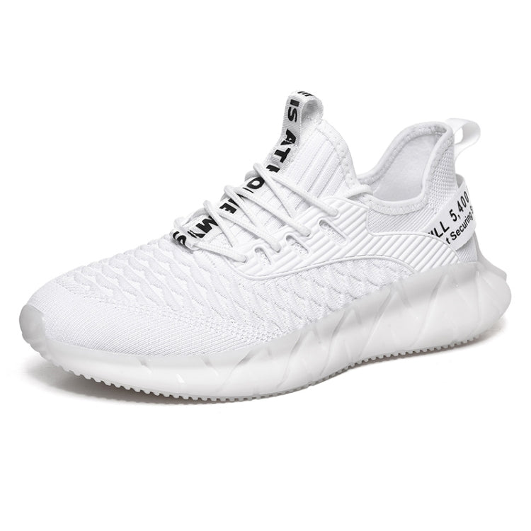 Men Lightweight Breathable Mesh Sneakers Flying Woven Casual Running Shoes, 38, 39, 40, 41, 42, 43, 44, 45, 46