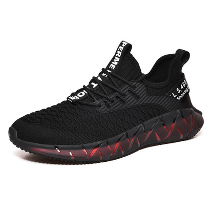 Men Lightweight Breathable Mesh Sneakers Flying Woven Casual Running Shoes, 38, 39, 40, 41, 42, 43, 44, 45, 46
