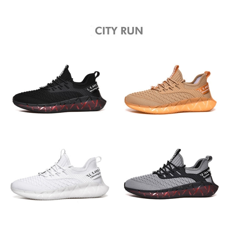 Men Lightweight Breathable Mesh Sneakers Flying Woven Casual Running Shoes, 38, 39, 40, 41, 42, 43, 44, 45, 46