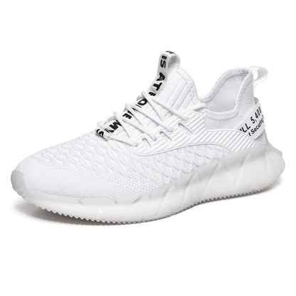 Men Lightweight Breathable Mesh Sneakers Flying Woven Casual Running Shoes, 38, 39, 40, 41, 42, 43, 44, 45, 46