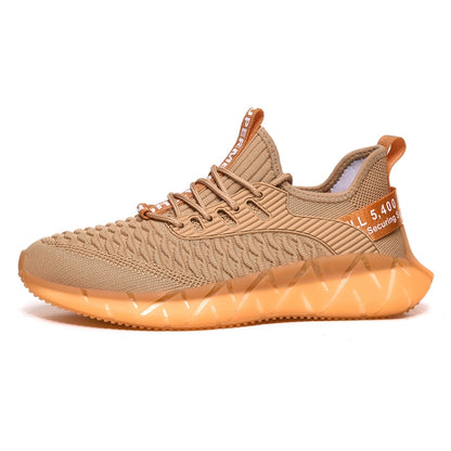 Men Lightweight Breathable Mesh Sneakers Flying Woven Casual Running Shoes, 38, 39, 40, 41, 42, 43, 44, 45, 46