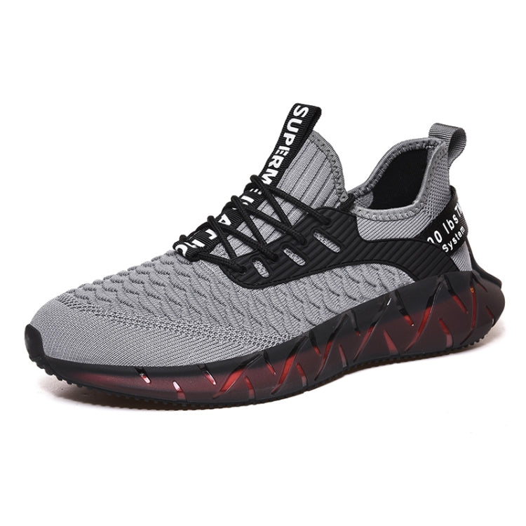 Men Lightweight Breathable Mesh Sneakers Flying Woven Casual Running Shoes, 38, 39, 40, 41, 42, 43, 44, 45, 46