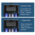 XTAR 4-Slot Bright Flashlight Lithium Battery Charger, Model: VC4SL, VC4S