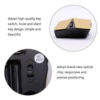 M-189 2.4GHz 6 Keys 2.4G Wireless Cool Game Mouse, Golden, Black