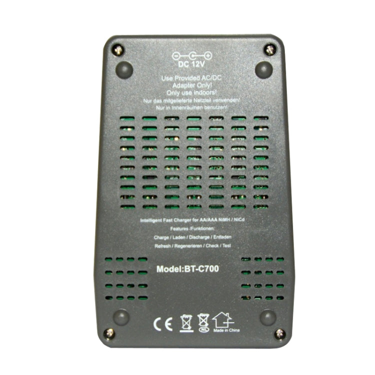 OPUS Smart Battery Charger Multifunctional Measuring Internal Resistance Backlight Charger, EU Plug, BT-C700