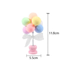 6 PCS Car Ornaments Love Balloon Personality Macaron Color Car Ornament, Pink White, Green White, Gray White, Blue White, Purple White, Colorful