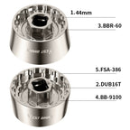 WEST BIKING YP0719253 5 in 1 44MM Bicycle Bottom Brackets Repair Tool, YP0719253