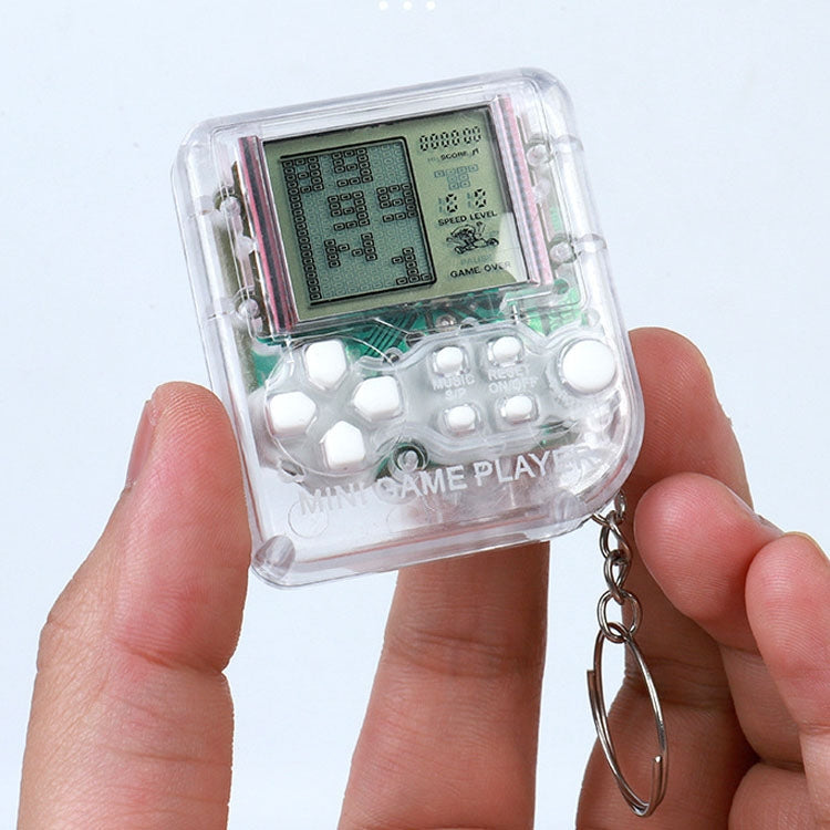 4 PCS Handheld Mini Game Console Toy Classic Brick Game Console with Keychain, 4 PCS Mini Game Console