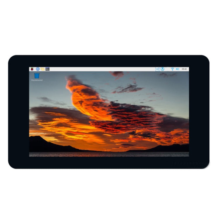 Waveshare 7 inch 800×480 IPS Capacitive Touch Display, DSI Interface, 5-Point Touch, without Case, with Case