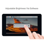 Waveshare 7 inch 800×480 IPS Capacitive Touch Display, DSI Interface, 5-Point Touch, without Case, with Case