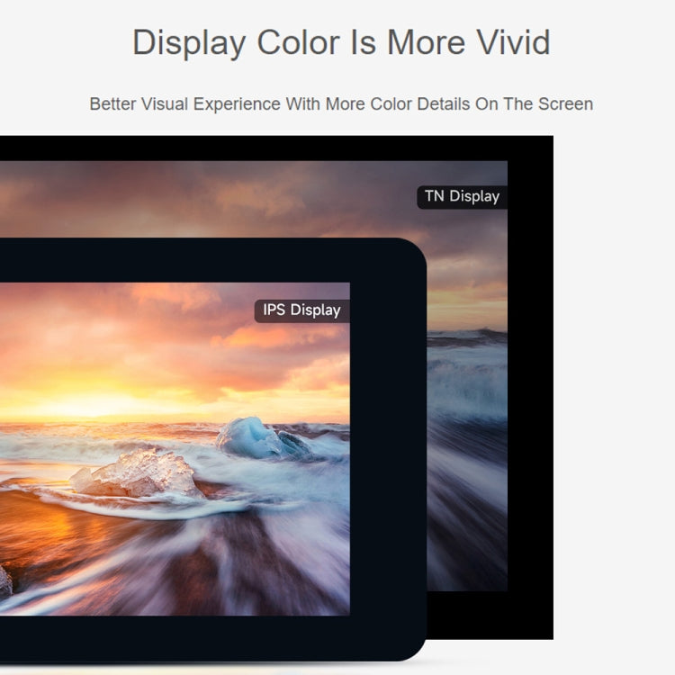 Waveshare 7 inch 800×480 IPS Capacitive Touch Display, DSI Interface, 5-Point Touch, without Case, with Case