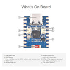 Waveshare 2.4GHz ESP32-C3 Mini Development Board, Based ESP32-C3FN4 Single-core Processor, without Header, with Header