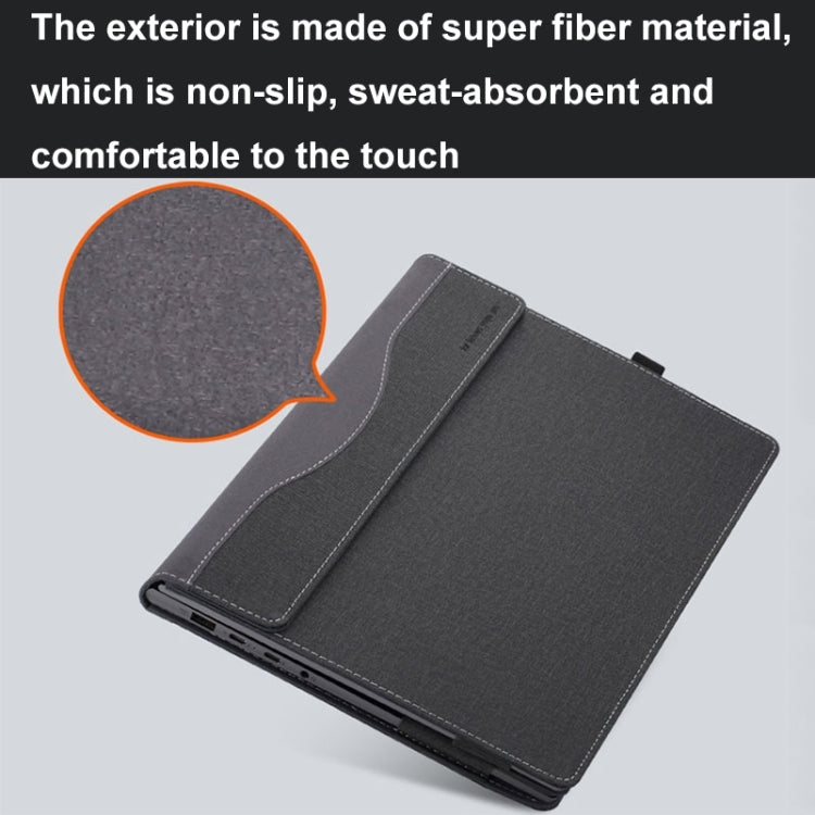13.3 Inch Leather Laptop Anti-Fall Protective Case With Stand, For Samsung Galaxy Book Flex 2020, For Samsung Galaxy Book Pro 360, For Samsung Galaxy Book Pro, For Samsung Galaxy Book 2 360, For Samsung Galaxy Book 2 Pro, For Samsung Galaxy Book 2 Pro ...