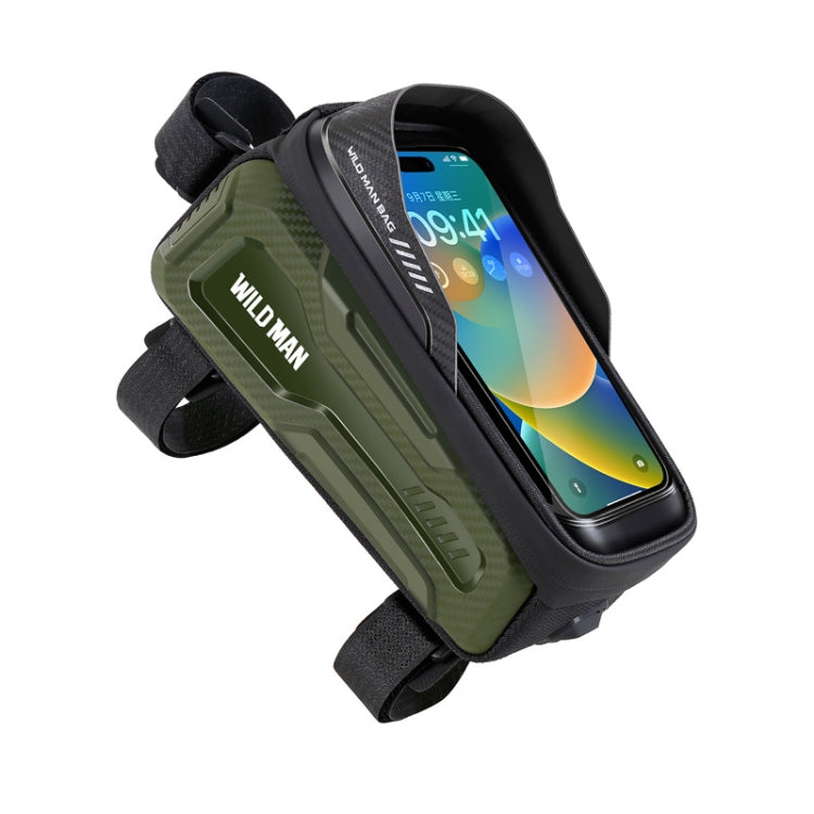 WILD MAN M20 Outdoor Cycling Bicycle Phone Touch Screen Waterproof Front Beam Bag, M20 (Green), M20 (Yellow), M20 (Gray), M20 (Black)
