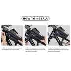 WILD MAN M20 Outdoor Cycling Bicycle Phone Touch Screen Waterproof Front Beam Bag, M20 (Green), M20 (Yellow), M20 (Gray), M20 (Black)