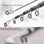 Carbon Telescopic Luya Rod Short Section Fishing Throwing Rod, 1.8m, 2.1m, 2.4m, 2.7m, 3.0m, 3.3m, 3.6m