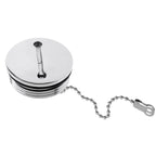 38mm Stainless Steel Boat Deck Fill Filler Replacement Cap + Chain Boat Replacement Accessories, Cap + Chain