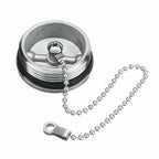 38mm Stainless Steel Boat Deck Fill Filler Replacement Cap + Chain Boat Replacement Accessories, Cap + Chain