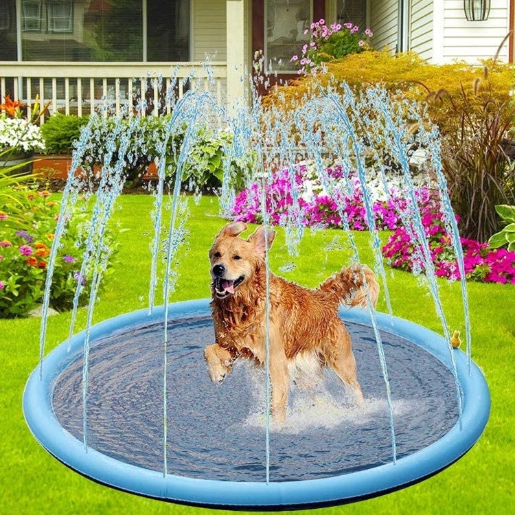 FY008 PVC Pet Sprinkler Mat Outdoor Lawn Water Fun Mat, Diameter:, 150cm, 170cm