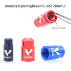 10 PCS EVERD ZH419 Mountain Road Bike Aluminum Alloy Air Mouth Cap Car Tire Dust Door Cover, Colour: Presta (Black), Presta (Black), Presta (Red), Presta (Blue), Presta (Gold), Schrader (Black), Schrader (Red), Schrader (Blue), Schrader (Gold)