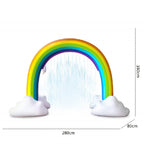 FY002 Inflatable PVC Outdoor Rainbow Arch Sprinkler Children Playing Water Toy, Rainbow Arch