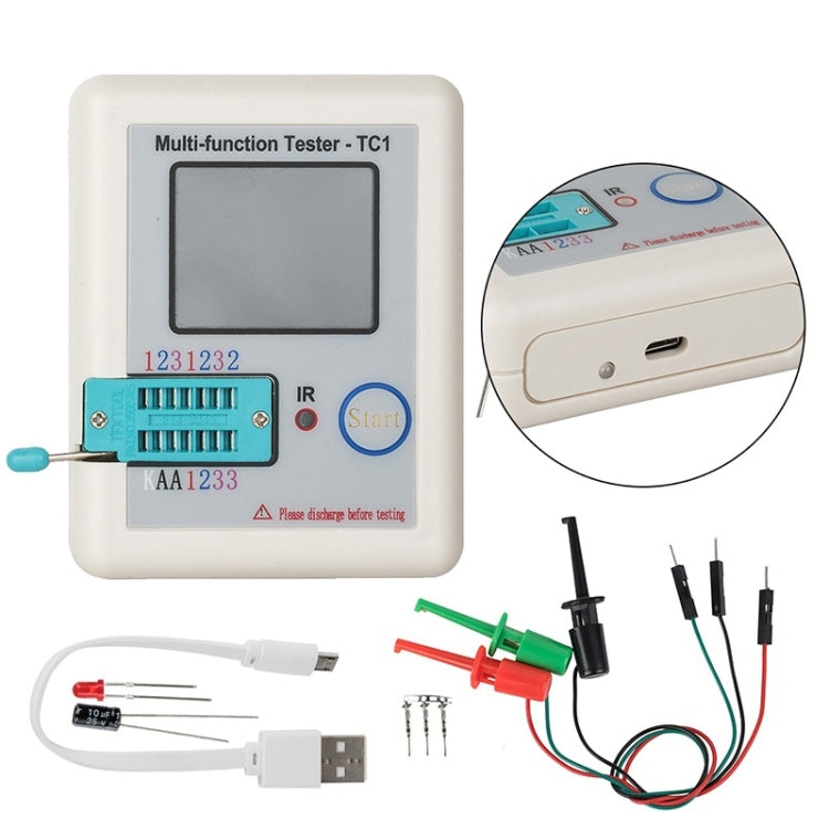 LCR-TC1 Full Colorful Screen Transistor Tester for Diode Triode Capacitor Resistor Test, LCR-TC1
