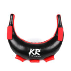 KR Fitness Training Sandbag Weight-Bearing Exercise Equipment, Croissant without Filler (Black Leather + Red Ribbon), Croissant without Filler (Black Leather + Green Ribbon), Croissant without Filler (Red Leather + Black Belt)