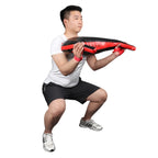 KR Fitness Training Sandbag Weight-Bearing Exercise Equipment, Croissant without Filler (Black Leather + Red Ribbon), Croissant without Filler (Black Leather + Green Ribbon), Croissant without Filler (Red Leather + Black Belt)