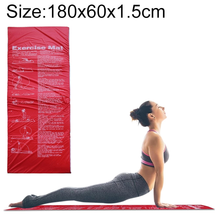 Foldable Fitness Exercise Gymnastics Mat School Gym Sit-Up Sponge Mat, 180x60x1.5cm, 180x60x2cm, 180x60x2.5cm, 180x60x3cm
