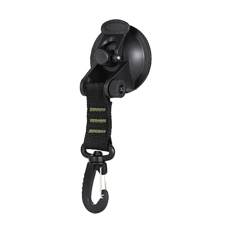 3 PCS Car Tent Suction Cup Home Users Outside Travel Portable Suction Cup Hook, Round Carabiner