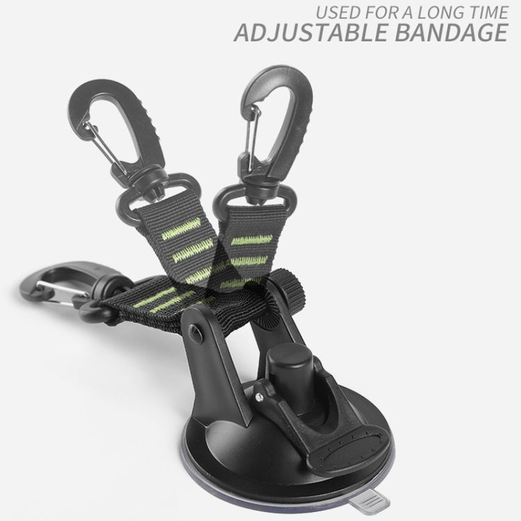 3 PCS Car Tent Suction Cup Home Users Outside Travel Portable Suction Cup Hook, Round Carabiner