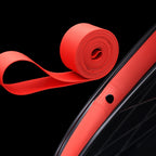 10 PCS Road Mountain Bike Anti-Stab Tire Pad Bicycle Wheel Set PVC Spoke Lining Tape, Red, Yellow