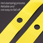 10 PCS Road Mountain Bike Anti-Stab Tire Pad Bicycle Wheel Set PVC Spoke Lining Tape, Red, Yellow