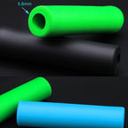 4 Pairs Mountain Folding Bicycle Silicone Foaming Sponge Handle Cover Rubber Shock Absorbing Anti-Slip Handle Set, 418, 408