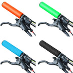 4 Pairs Mountain Folding Bicycle Silicone Foaming Sponge Handle Cover Rubber Shock Absorbing Anti-Slip Handle Set, 418, 408