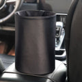 2 PCS Leather Foldable Car Trash Can Mini Chair Back Suspended Waterproof Trash Can, Black, Wine Red, Beige, Gray